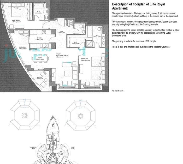 Elite Royal - Full Burj Khalifa & Fountain View - 2 Bedrooms + 1 Open Bedroom Without Partition - Magnate Appartement *